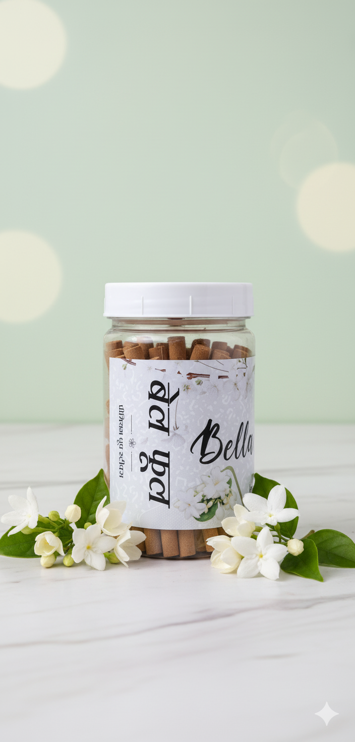 Balaji Bel Phool Bambooless Premium Incense Sticks (100 gms) – Natural Floral Fragrance for Puja, Meditation & Home | Devatrii - DEVATRII INCENSE