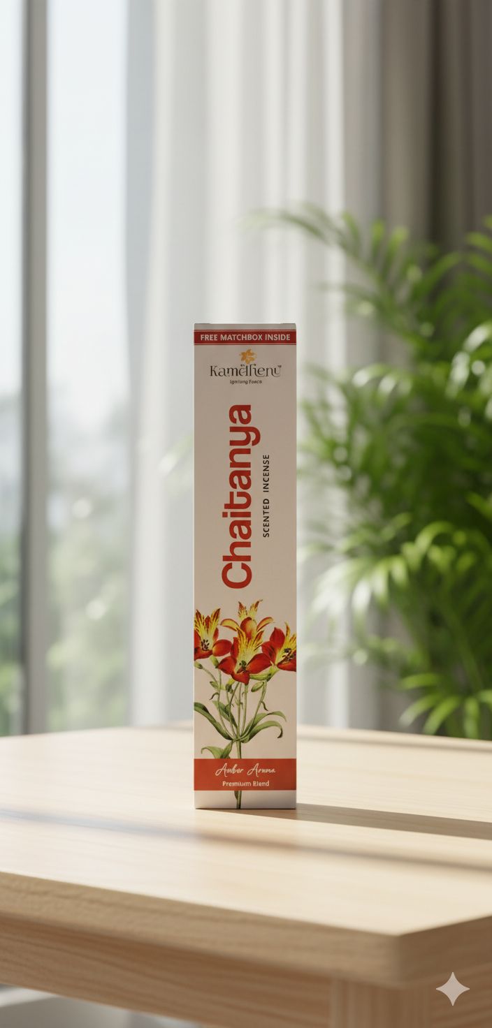 Kamdhenu Chaitanya ECO Incense Sticks - Amber Aroma