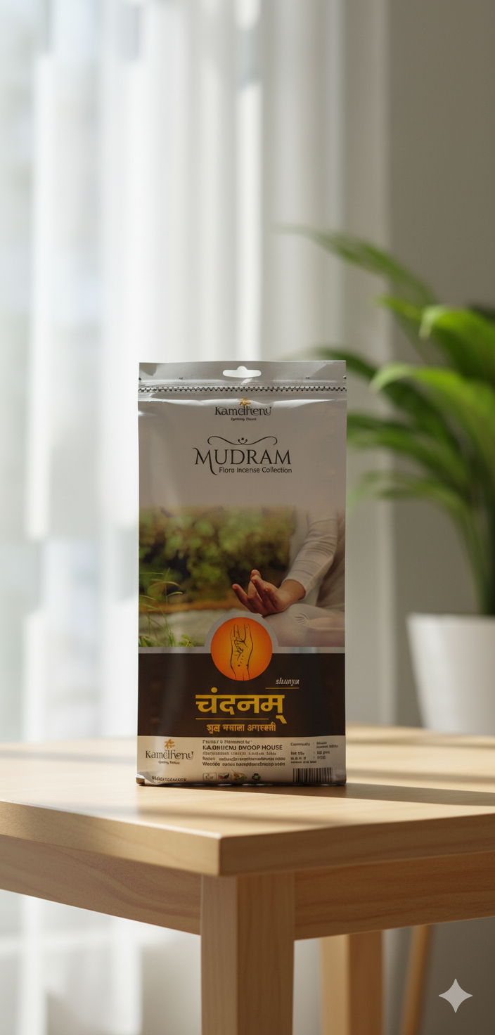 Kamdhenu MUDRAM CHANDAN DHOOP ZIPPER -- MASALA AGARBATTI EXPORT QUALITY