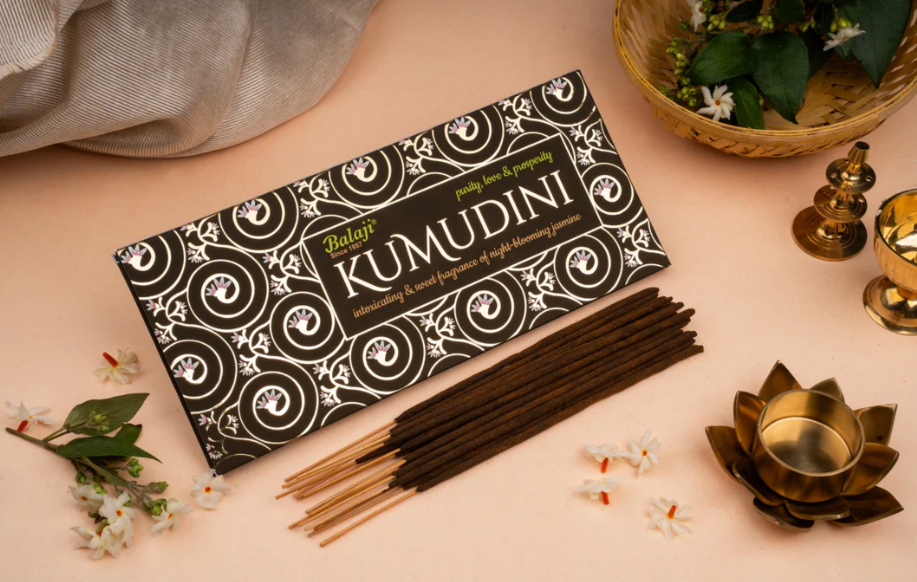 Kumudini Balaji Premium Incense Sticks – Long Lasting Natural Fragrance for Puja & Home | Devatrii - DEVATRII INCENSE