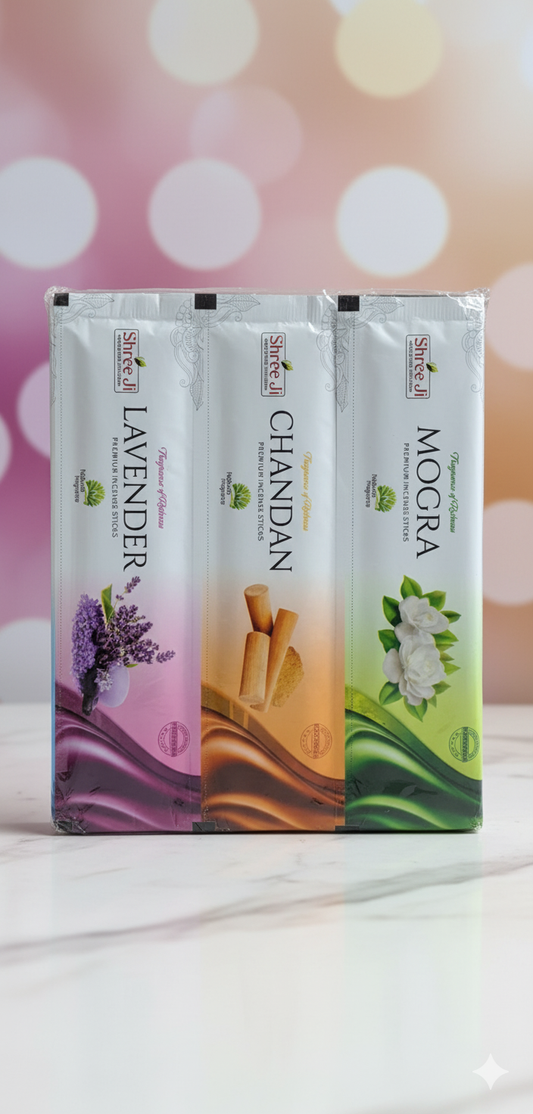 Sreeji Levender / Chandan / Mogra Zipper - DEVATRII INCENSE
