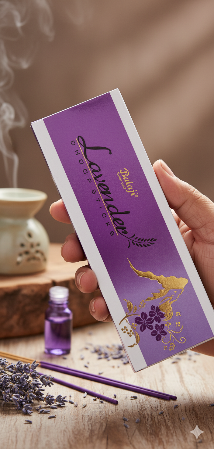 BALAJI LEVENDAR  Bambooless Dhoop Stick