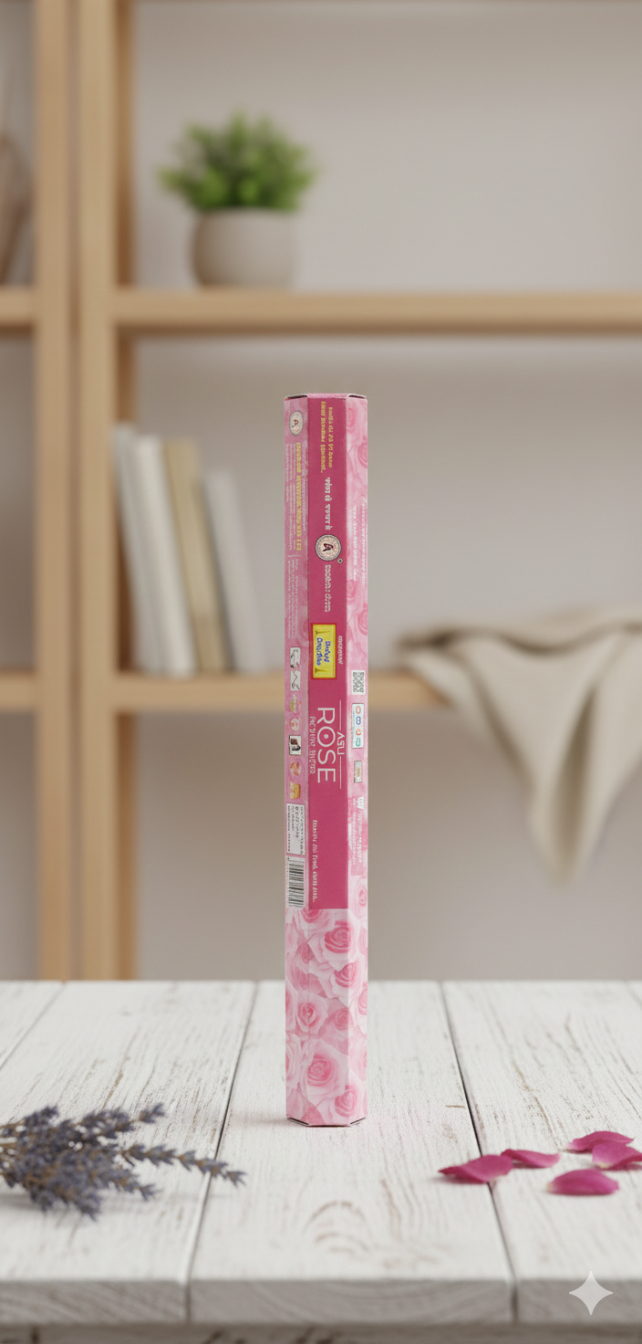 Balaji Darshan Rose -- Flower – Divine Fragrance Incense for Meditation, Pooja & Positive Energy | Devatrii Incense - DEVATRII INCENSE