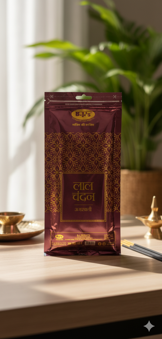 Lal Chandan Premium Incense stick  Zipper