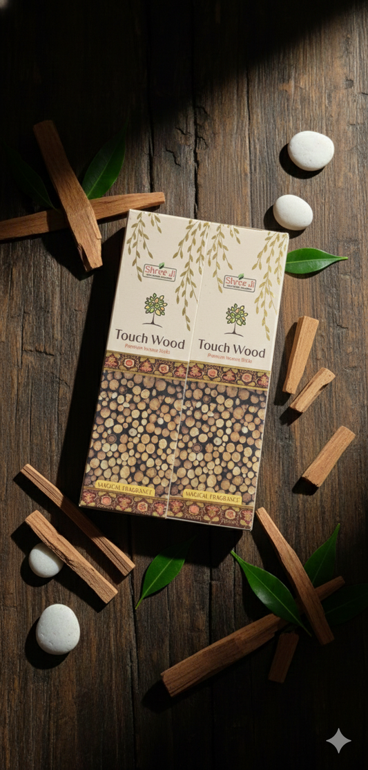 Sreeji Touch Wood Incense – Premium Devatrii Aromatic Sticks for Positivity & Relaxation - DEVATRII INCENSE