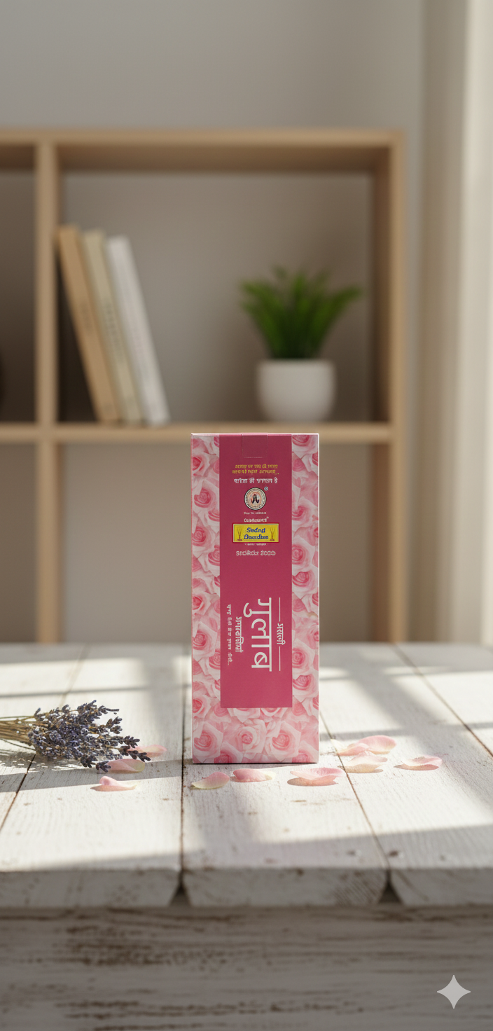 Balaji Darshan Rose -- Flower – Divine Fragrance Incense for Meditation, Pooja & Positive Energy | Devatrii Incense - DEVATRII INCENSE