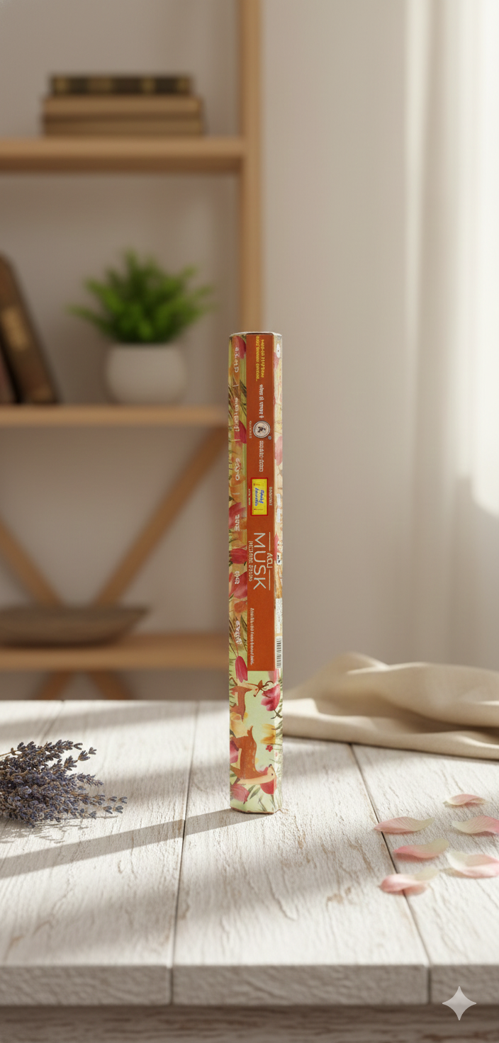 Balaji Darshan KASTURI MUSK – Divine Fragrance Incense for Meditation, Pooja & Positive Energy | Devatrii Incense - DEVATRII INCENSE