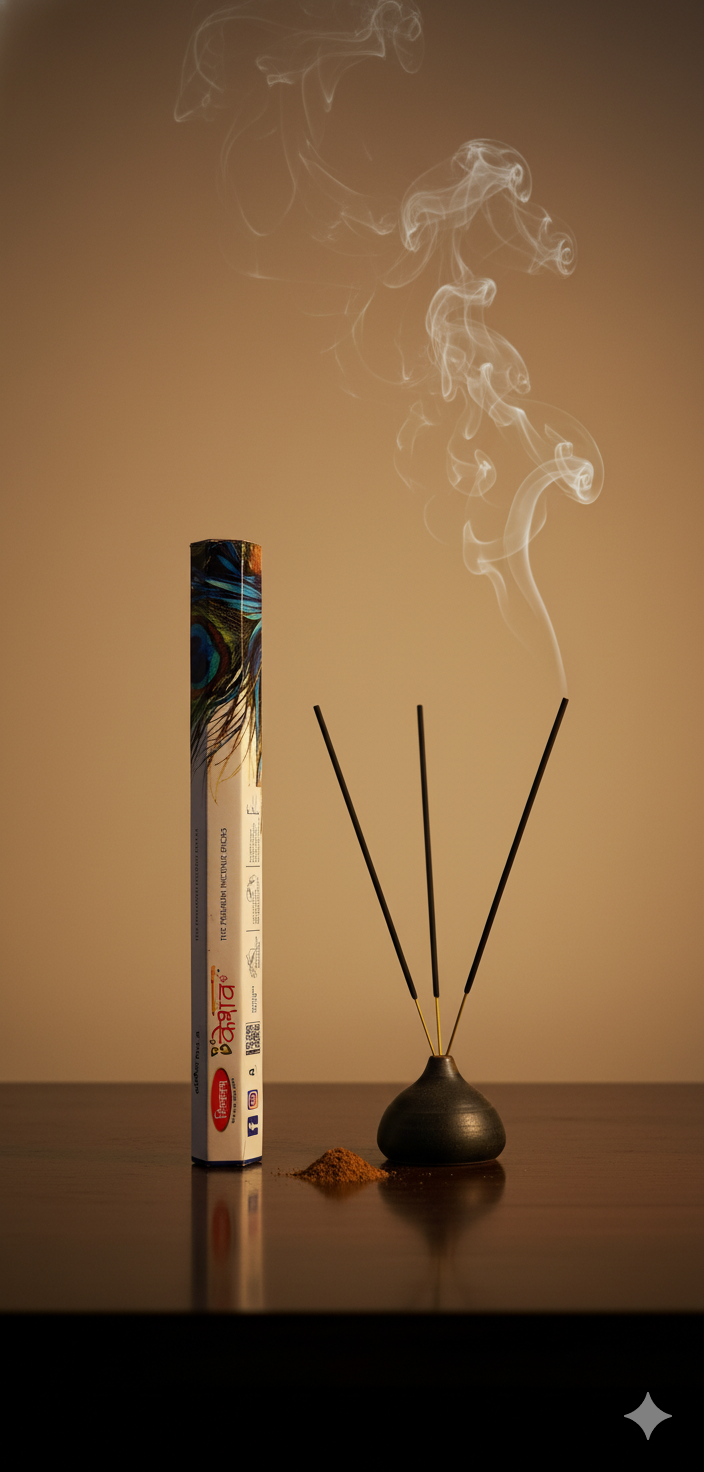 KESHAV PREMIUM INSENCE FLORA STICK (CHARCOAL FREE ) 12 BOX pack