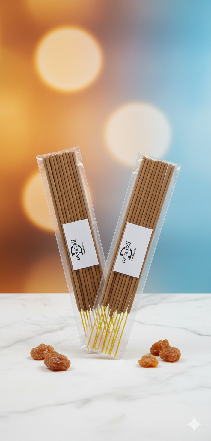 Gugal Premium Incense Sticks – Sacred Resin Aroma | Devatrii Pure & Natural Agarbatti - DEVATRII INCENSE
