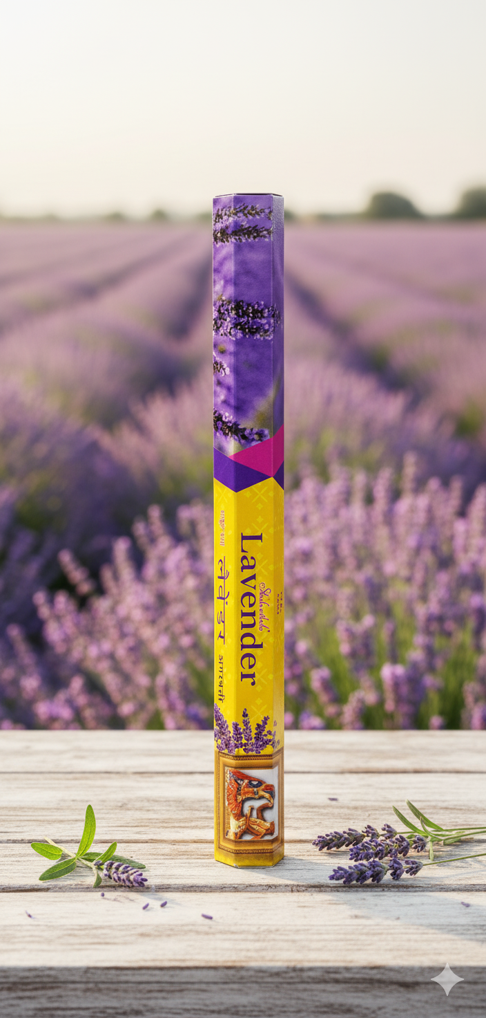 Sakuntala Lavender Premium Incense Sticks – Calming Floral Aroma for Relaxation, Meditation & Home Fragrance 12 packs | Devatrii - DEVATRII INCENSE
