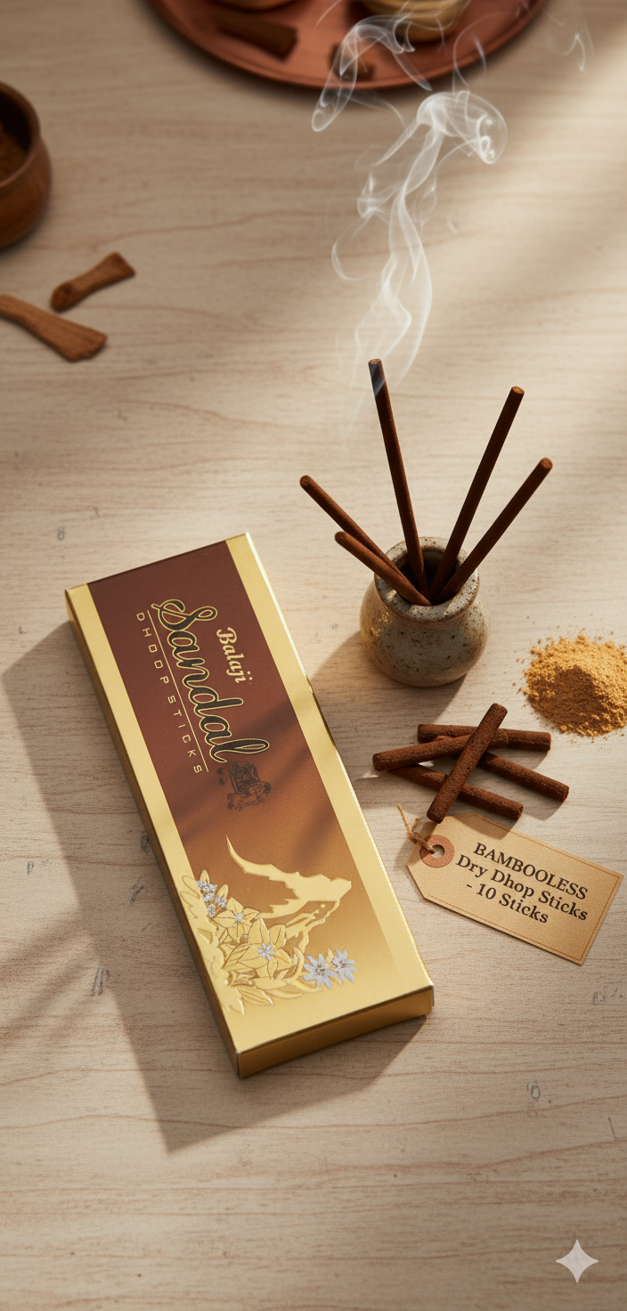 BALAJI SANDAL Bambooless Dhoop Sticks
