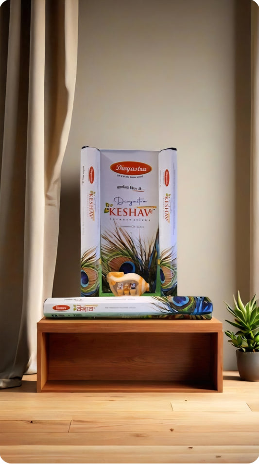 KESHAV PREMIUM INSENCE FLORA STICK (CHARCOAL FREE ) 12 BOX pack